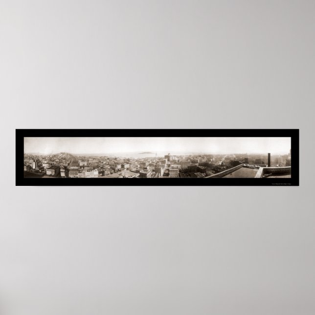 San Francisco Harbour Photo 1920 Poster (Front)