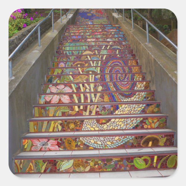 San Francisco Hidden Garden Steps #3 Stickers (Front)