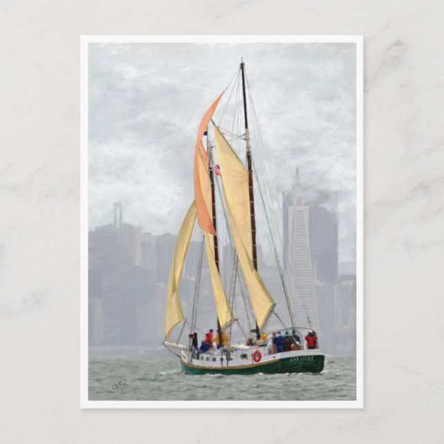 San Francisco Historical Scow Schooner post card (Front)