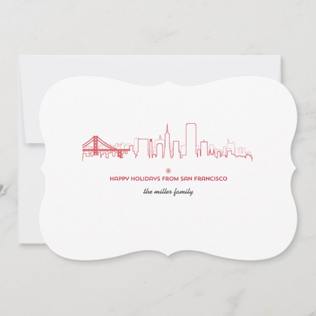 San Francisco Holiday Skyline (Front)