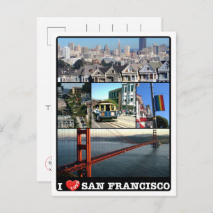 San Francisco - I Love - United States - Postcard