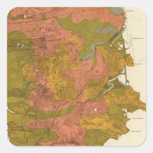 San Francisco intensity of earthquake Square Sticker