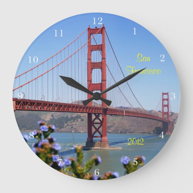 San Francisco Keepsake Large Clock (Front)