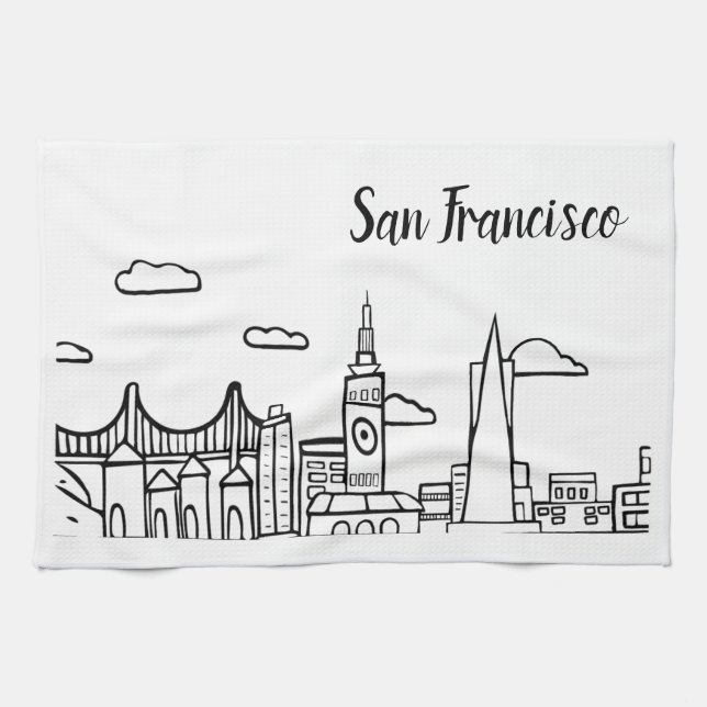 San Francisco Kitchen Dish Towel (Horizontal)