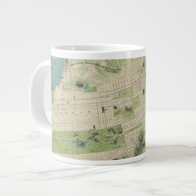 San Francisco Large Coffee Mug (Front Left)