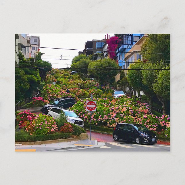 San Francisco Lombard Street #1 Postcard (Front)