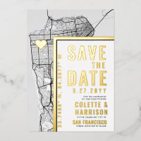 San Francisco Love Locator | Wedding Save the Date