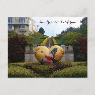 San Francisco Lyon Street Steps #1 Postcard