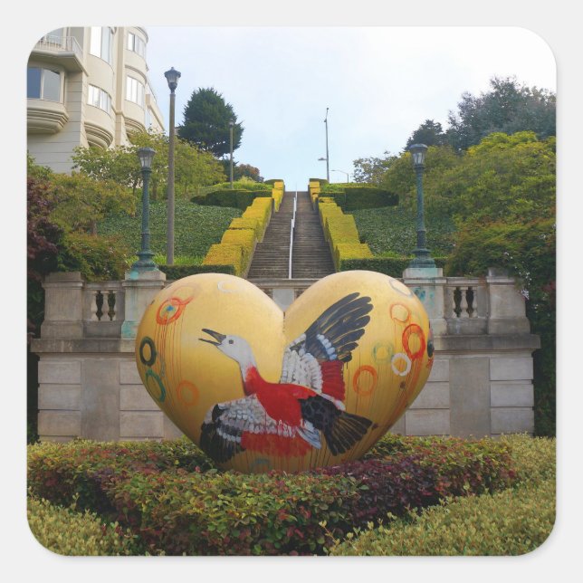 San Francisco Lyon Street Steps #1 Stickers (Front)