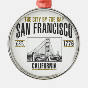 San Francisco Metal Tree Decoration