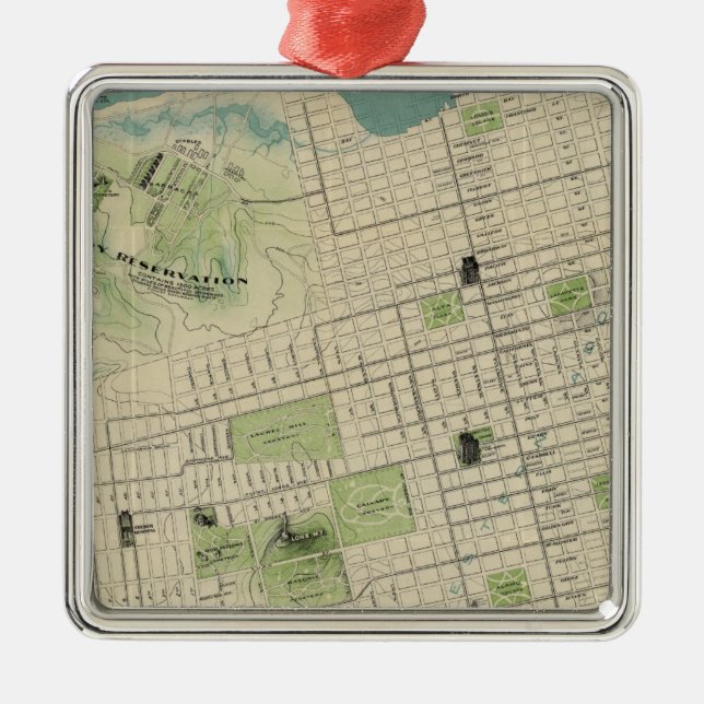 San Francisco Metal Tree Decoration (Front)