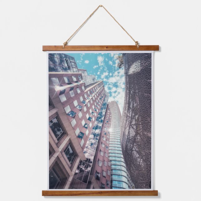 San Francisco Modern Skyscrapers  Hanging Tapestry (Front)