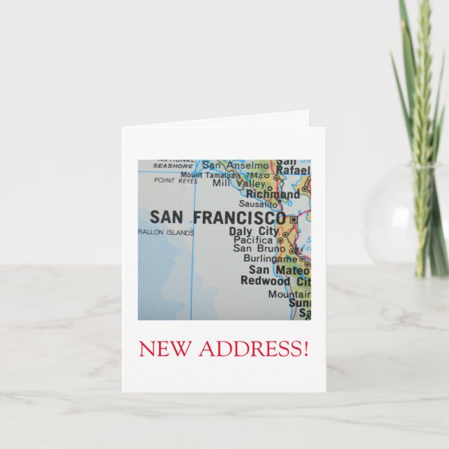 San Francisco  New Address announcement (Front)