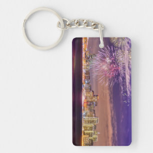 San Francisco New Year Fireworks Key Ring