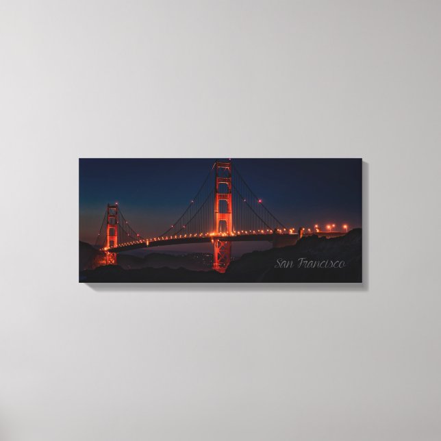 San Francisco Night Bridge Print (Front)