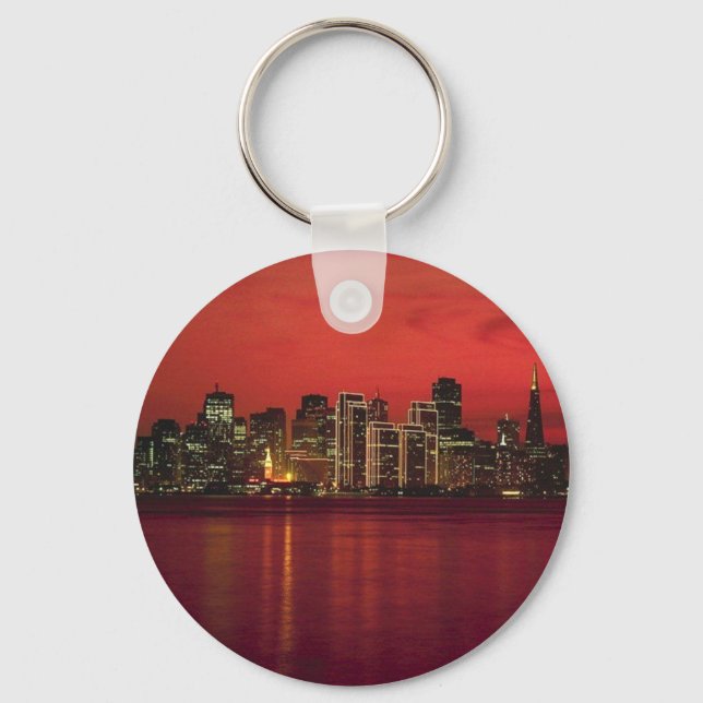 San Francisco Nitetime Skyline Key Ring (Front)