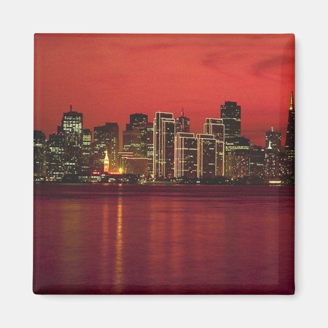 San Francisco Nitetime Skyline Magnet (Front)