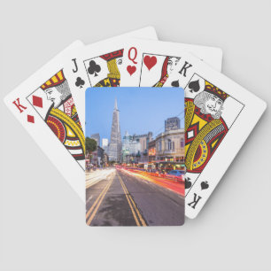 San Francisco North Beach Motion Blur Traffic Playing Cards