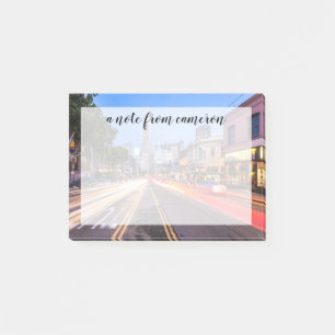 San Francisco North Beach Motion Blur Traffic Post-it Notes
