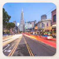 San Francisco North Beach Motion Blur Traffic