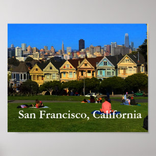 San Francisco Painted Ladies #1 Poster