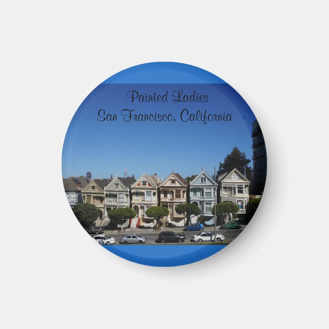 San Francisco Painted Ladies #3 Magnet (Front)