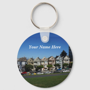 San Francisco Painted Ladies #4 Keychain