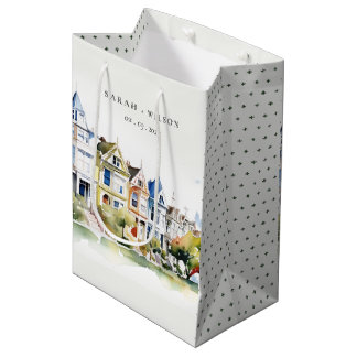 San Francisco Painted Ladies Landscape Wedding Medium Gift Bag