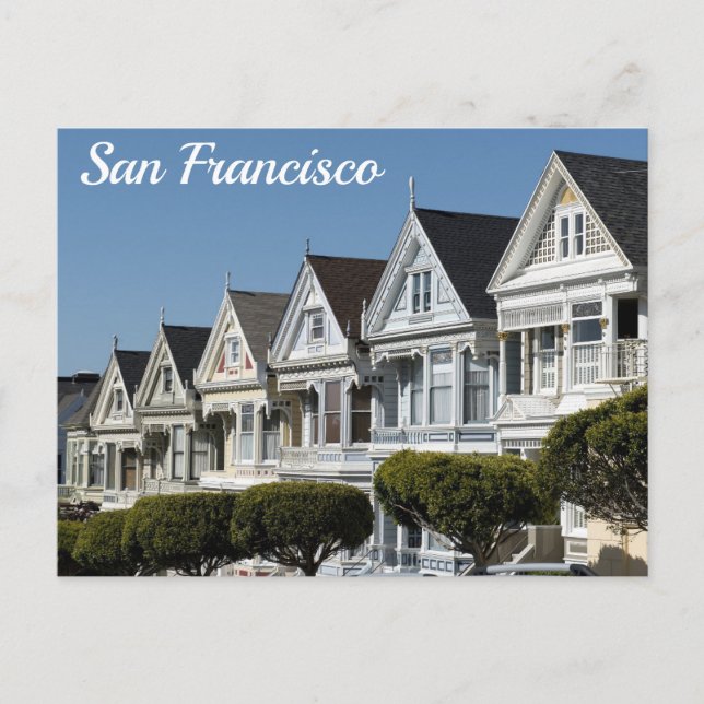 San Francisco painted ladies Postcard (Front)