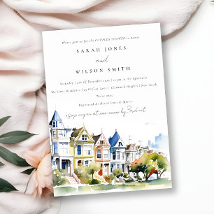 San Francisco Painted Ladies Scape Couples Shower Invitation