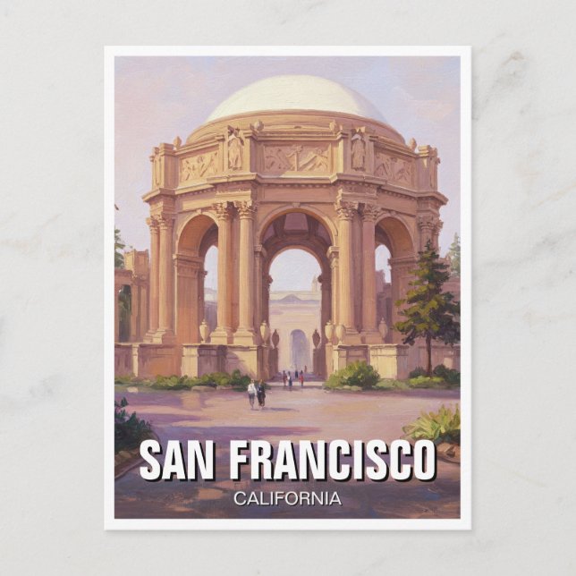 San Francisco Palace of Fine Arts California  Postcard (Front)