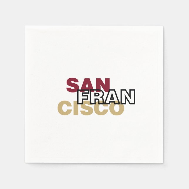 San Francisco Paper Napkins (Front)
