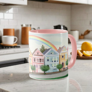 San Francisco Pastel Painted Ladies  Mug