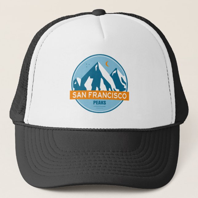 San Francisco Peaks Arizona Stars Moon Trucker Hat (Front)