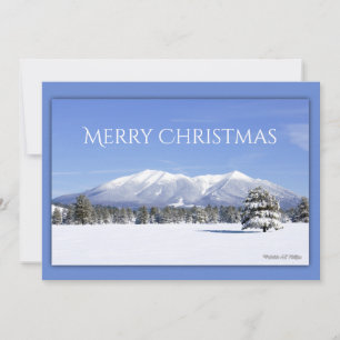 San Francisco Peaks Flagstaff Arizona Custom  Holiday Card