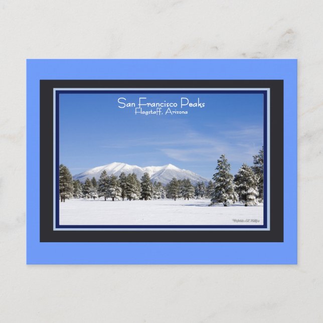 San Francisco Peaks Flagstaff Arizona  In Snow Postcard (Front)