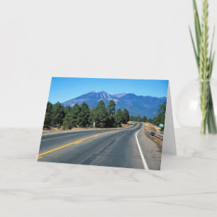 San Francisco peaks, flagstaff rebuilt, highway 66 Card