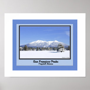 San Francisco Peaks In Snow Poster