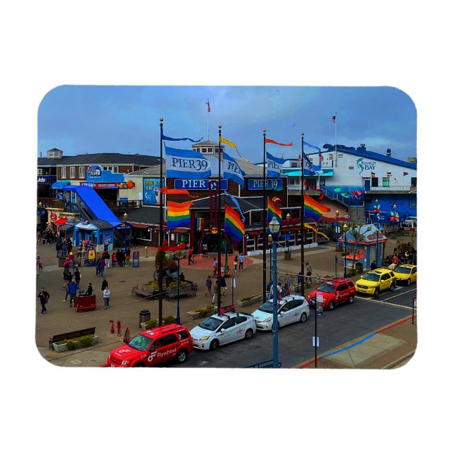 San Francisco Pier 39 Pride #1 Magnet (Horizontal)