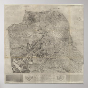 San Francisco plan Atlas Map Poster