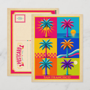 San Francisco Postcard California Palm Tree