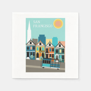 San Francisco Pretty Art Napkin