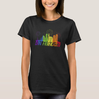 San Francisco Pride Skyline  Pride Parade San Fran T-Shirt
