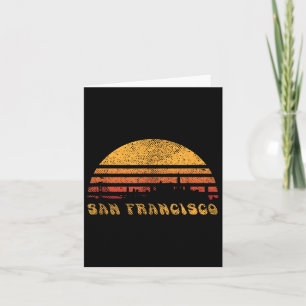 San Francisco Retro Sunset Shirt Cool Vintage Vaca Card