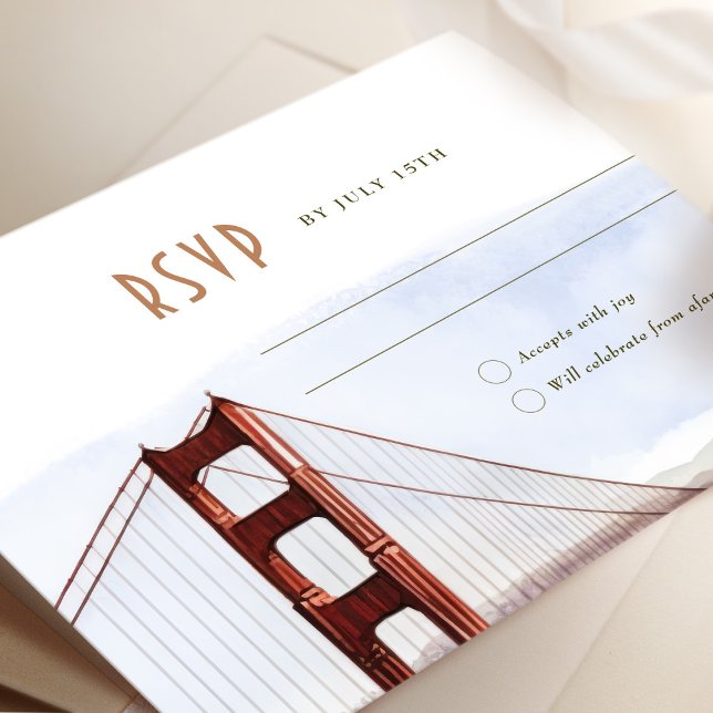 San Francisco RSVP Wedding Insert Destination Invitation (Creator Uploaded)