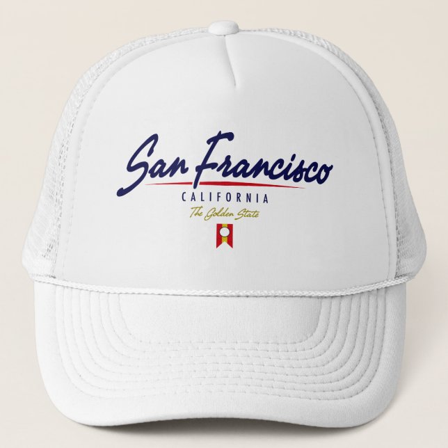 San Francisco Script Trucker Hat (Front)