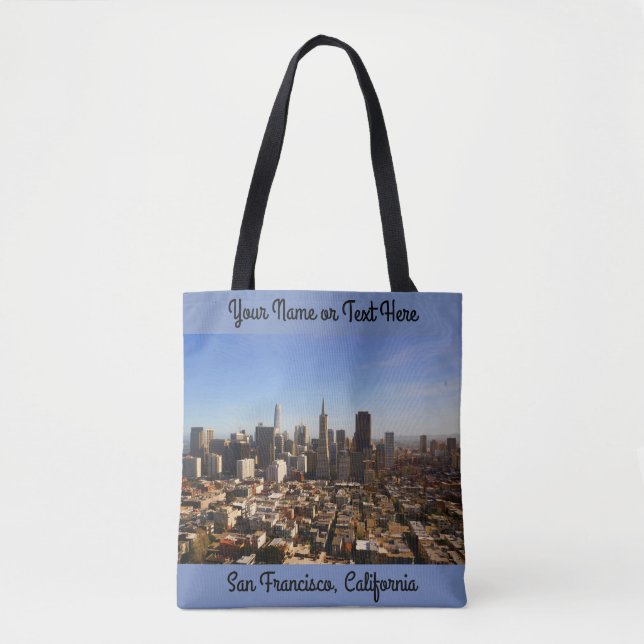 San Francisco Skyline #8-1 All Over Print Tote Bag (Front)