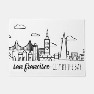 San Francisco Skyline Doormat