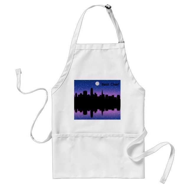  San Francisco Skyline Drawing #1 Adult Apron (Front)
