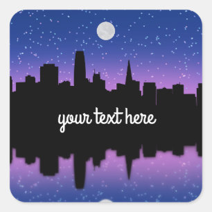 San Francisco Skyline Drawing #1 Stickers